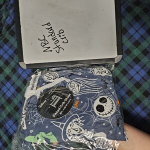 Little Sleepies Blue Halloween Crib Sheet